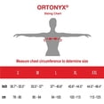 thumbnail image 3 of ORTONYX Sternum and Thorax Support Chest Brace for Men and Women - Brocken Fractured, Dislocated Cracked Ribs - Open Heart Surgery Recovery - HB5251/Black/Medium, 3 of 9