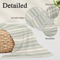 thumbnail image 3 of Light Green Lines Body Pillow Covers 20"x54", Retro Minimalist Stripes Pattern Soft Brushed Microfiber Breathable Throw Pillow Covers, Pillowcase with Zipper for Couch Sofa Bedroom Living Room, 3 of 9