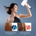 thumbnail image 6 of Hot and Cold Hair Dryer, Constant Temperature Hair Dryer with Diffuser, 1500W, Fast Drying, Intelligent Temperature Control, Low Noise, Lightweight Portable for Travel, 6 of 8
