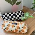 thumbnail image 3 of Corduroy vintage artistic pencil box ins Japanese style student makeup bag storage organizer bag, 3 of 7