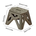 thumbnail image 3 of Kadlawus Folding Step Stool for Home, Heavy Duty Plastic Step Stool with Geometric Structure, Portable Non Slide Stool for Camping, Outdoor Use, 3 of 6