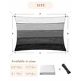 thumbnail image 6 of Sun Shade Sail 12x16Ft Dark Grey Striped Gradient Rustic Wood Board Uv Block Sunshade Canopy Outdoor Shade Cover Rectangle Shade Cloth For Patio Garden Yard Deck Pergola, 6 of 6