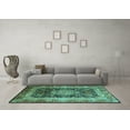 thumbnail image 3 of Ahgly Company Indoor Rectangle Persian Turquoise Blue Traditional Area Rugs, 5' x 8', 3 of 4