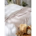 thumbnail image 2 of Design Imports CAMZ12257 DII Dusty Lilac & White Waffle Knit Throw, 2 of 2