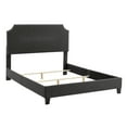 Mallory Upholstered Bed with Nail Head Trim, Multiple Sizes and Colors