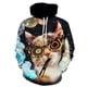 thumbnail image 4 of Sudadera con capucha con estampado de gato estrellado divertido para hombre, jerséis casuales con capucha y estampado de gato en 3D, novedad, sudaderas, tops, ropa de calle para hombre, 4 of 5