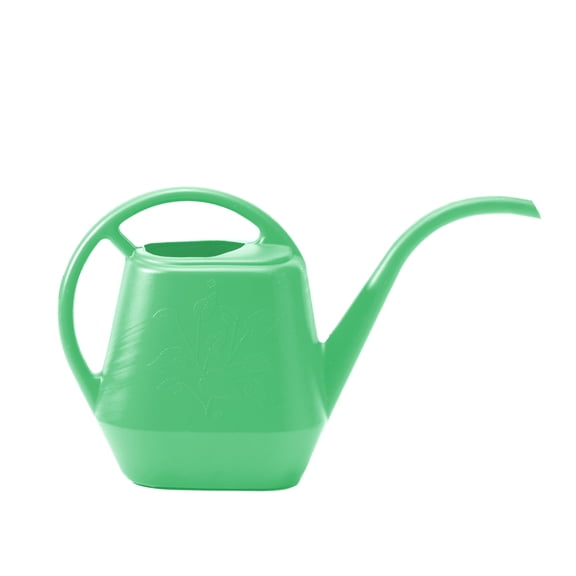Bloem Aqua Rite 144 Fl Oz Plastic Watering Can - Indoor & Outdoor, Narrow Spout, Comfortable Dual Handles for Flowers and Houseplants, Mint Green