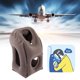 thumbnail image 2 of Almohada de viaje inflable plegable portátil, almohada para dormir en casa, avión, oficina, descanso para siestas, color gris, 2 of 13