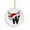 W, variant on Luoshdecor Christmas Tree Letter Ornaments 2025，26 Initial Xmas Elk Hat Hanging Pendant,Xmas Gift for Home fireplace Party 3.15in (F)