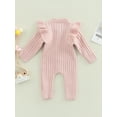 thumbnail image 5 of Elippeo MaBaby Winter Fall Baby Romper 3M 6M 12M 18M Newborn Infant Baby Boy Girl Knit Clothes Warm Long Sleeve Ruffle Jumpsuit Soft Clothing, 5 of 10