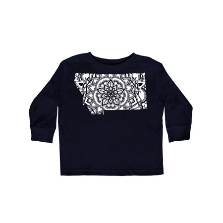 

Inktastic Montana Silhouette Mandala Gift Toddler Boy or Toddler Girl Long Sleeve T-Shirt