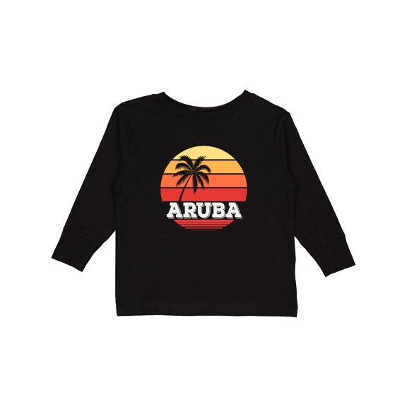 Inktastic Aruba Vacation Boys or Girls Long Sleeve Toddler T-Shirt