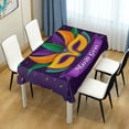 thumbnail image 7 of Coolnut Mardi Gras Tablecloth, Waterproof Washable Polyester Square Table Cover, Durable Tablecloth for Kitchen Dining Table Party Decor, 54"x54", 7 of 7