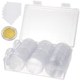 thumbnail image 2 of 100pcs Coin Cases Commemorative Coin Storage Boxes Coin Collection Case Coin Holder, 2 of 5