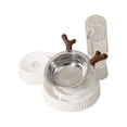thumbnail image 2 of Juego de cuencos de comida y agua para gatos, cuencos s con botella de agua, cuencos desmontables e inclinados para perros pequeños, gatos y Astas marrones, 2 of 8