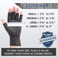thumbnail image 3 of 1 par de guantes de compresión para artritis para mujeres y hombres, guantes de compresión sin dedos, transpirables y que absorben la humedad para aliviar los dolores del túnel carpiano, dolores reuma Namotu CZYD-HQ77-2, 3 of 6