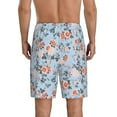 thumbnail image 5 of Salouo Rose Flowers Pattern Men's Sleep Pajama Shorts,Pajama Bottoms Elastic Waistband Sleep Pajama Short PJ Shorts for Men -Small, 5 of 6
