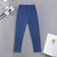 thumbnail image 4 of uikmnh Winter Lined Thermal Leggings for Girls Soft Stretchy Base Layer Pants Toddler to Big Kids Color:Navy,Size:9-10 Years, 4 of 5
