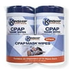 Kinship Comfort Brands CPAP Mask Cleaning Wipes - 2 Packs of 70 Wipes