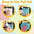 thumbnail image 4 of Foil Art Craft Activity FUNNYB&G para niños con 80 láminas de aluminio, 4 of 9