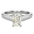 thumbnail image 5 of Diamond Engagement Ring For Women Emerald Solitaire 4-Prong GIA Certified 0.50 Carat 14K White Gold (K,I2), 5 of 7