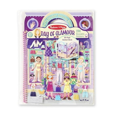 Melissa & Doug Puffy Sticker Activity Book: Day of Glamour