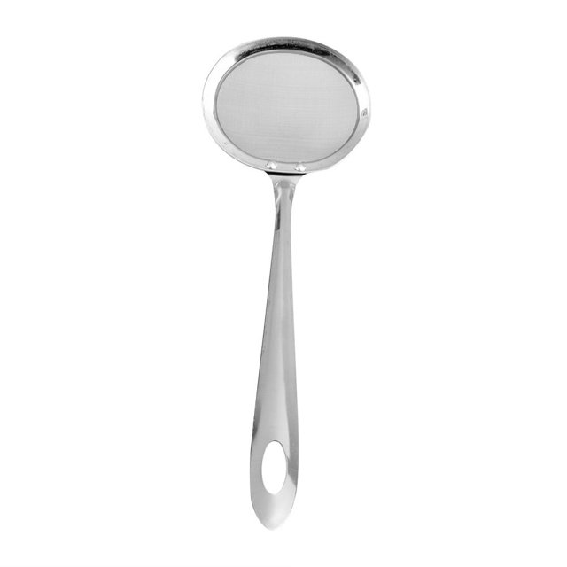 Sywqhk Colador de aceite de acero inoxidable Filtro de residuos vegetales de malla de grasa Skimmer (L Sywqhk Para estrenar