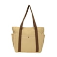 thumbnail image 1 of Bolso de hombro para mujer, moderno, para uso universitario, para viajes al aire libre, fiestas y vacaciones. Caqui, 1 of 8