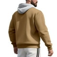 thumbnail image 4 of MHFRRA Sudadera con Capucha, Cremallera y Cuello Alto, Cómoda y Ligera, Ideal para Uso Informal y Actividades Al Aire Libre Caqui, 4 of 7