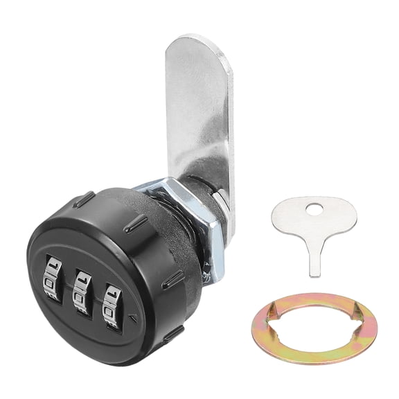 Combination Cabinet Lock, 3-Digit Keyless Metal Drawer Lock for Cabinets