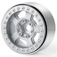 thumbnail image 1 of Baohd Wheel Rims For 1/10 SCX10 Crawler RC Car Accessories Replacement Parts Accessory Silver, 1 of 5