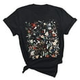 thumbnail image 3 of Puliio Womens Summer Casual Printed Short Sleeved Crew Neck T Shirt, 3 of 3