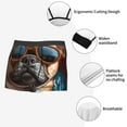 thumbnail image 3 of Yiaed French Bulldog In Sunglasses Print Men's Soft Cotton Boxer Shorts Breathable Boxers Underwear Moisture-Wicking Underwear Stretch Boxer Briefs for Man-XX-Large, 3 of 5