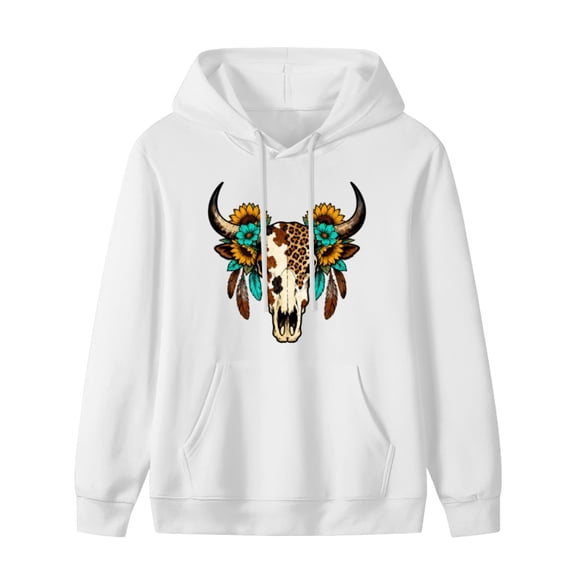 Skeleton Wings Print Mens Women's Loose Hoodie Sweatshirt Men's Long Sleeve Kangaroo Pocket Drop Shoulder Pullovers Top Oversized Casual Comfy Fall Fashion Outfits Clothes