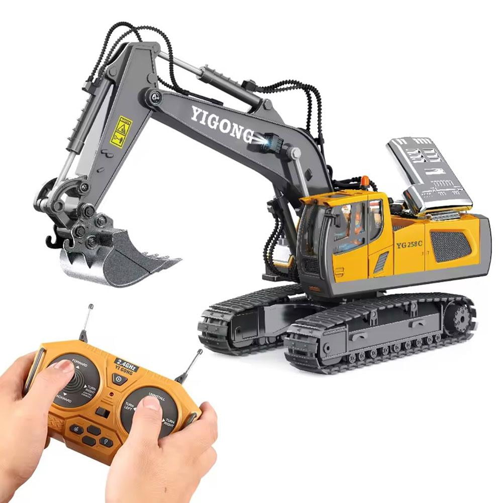 Rc Excavator 2.4g Remote Excavator Dump Truck Toy Rc Alloy Vehicle Construction Simulation Professional Model W9b7 Car