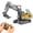 Excavator, variant on RC Excavator and Dump Truck Toy Set,2025 New 2.4ghz Remote Control Construction Vehicle Set,Alloy Material, with Cool Lights and Sounds
