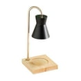 thumbnail image 1 of Lámpara eléctrica para calentar velas, calentador de fusión, lámpara para derretir velas, lámpara de mesa, luz nocturna para cabecera, para Yoga, SPA, tarro, velas Base Madera Negro Soledad lámpara calentador de velas, 1 of 9
