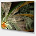 thumbnail image 2 of Symmetrical Fractal Flower in Green - Floral Canvas Art Print, 2 of 3