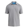 thumbnail image 5 of Birdie Bound Men's and Big Men’s Textured Stripe Golf Polo Shirt, Sizes XS to 5XL, 5 of 5