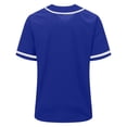 thumbnail image 3 of Uootdi Summer Tops for Women V Neck Contrast Trim Button Front Short Sleeve Relaxed Fit Shirts Baseball Sport Breathable Workout Tees Women, 3 of 8