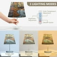 thumbnail image 4 of WOBOGO The Lass Plays The Piano Table Lamps Bedroom 3-Speed Dimmable Farm Style with Fabric Shade for Reading and Home Office, 4 of 8
