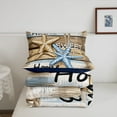 thumbnail image 5 of Erosebridal Marine Starfish Comforter Sets Full Size, Old Barn Door Down Comforter, Sea Theme Decor, Reversible 3-Piece, 5 of 7