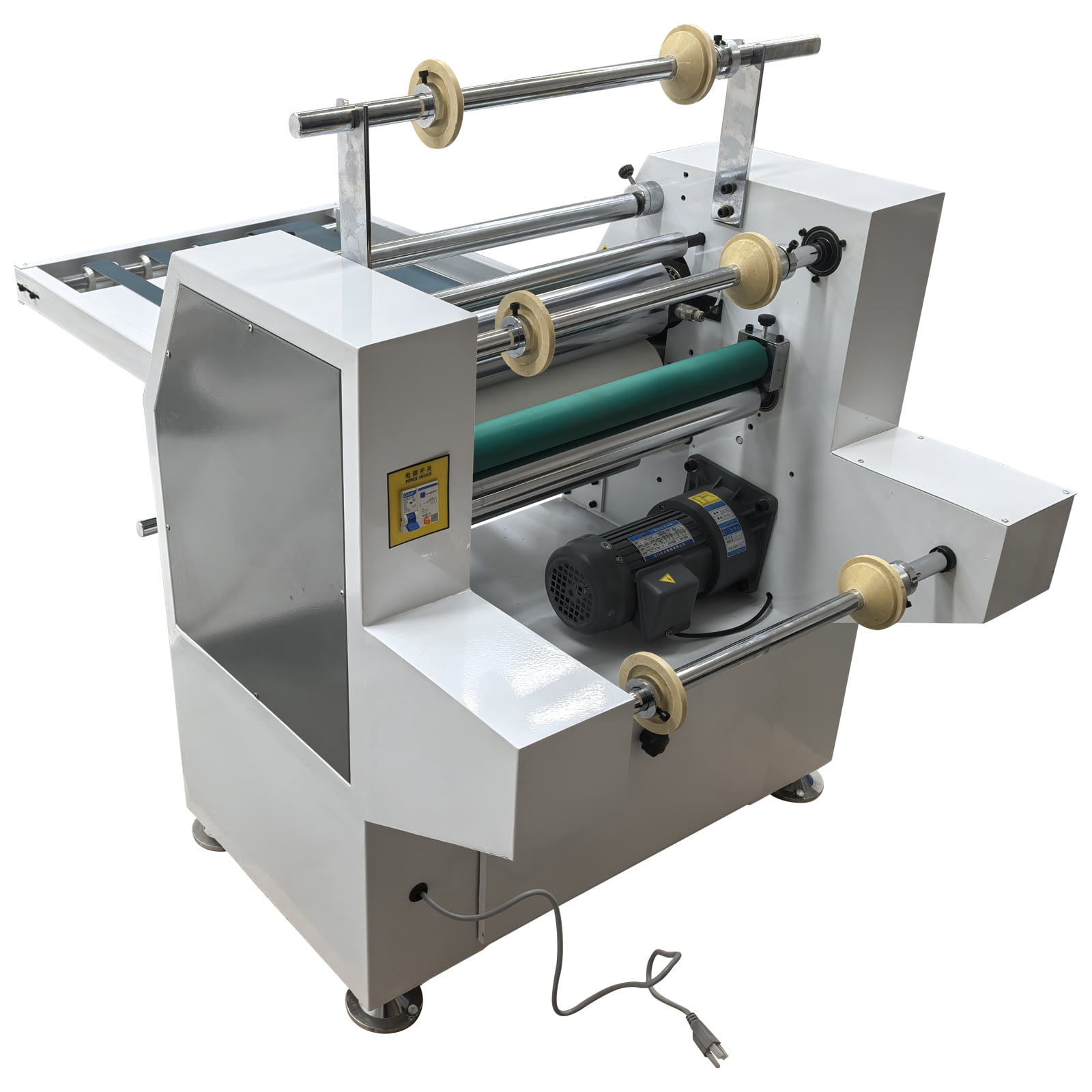Steel Roller Thermal Laminator Machine with Conveyor Belt Winding Mechanism Commercial 110V