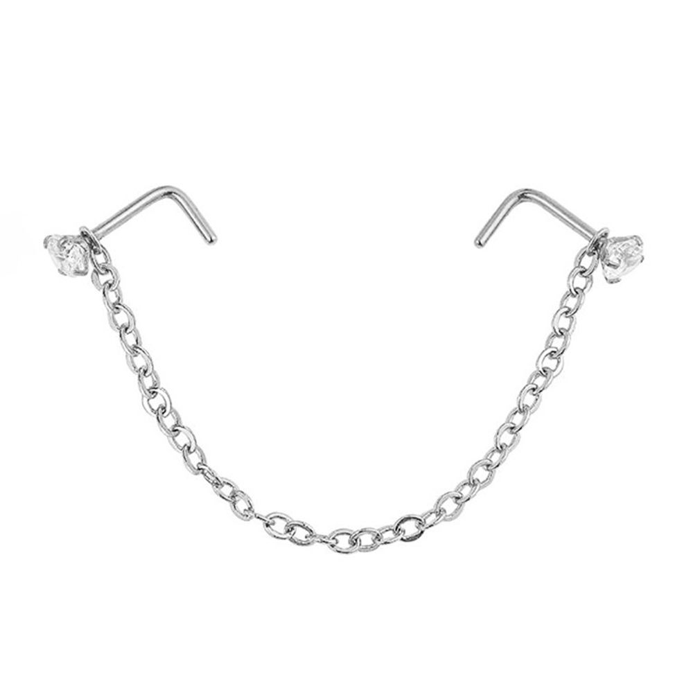 Body Jewelry Nostril None Pierced Stainless Steel No Piercing Nose