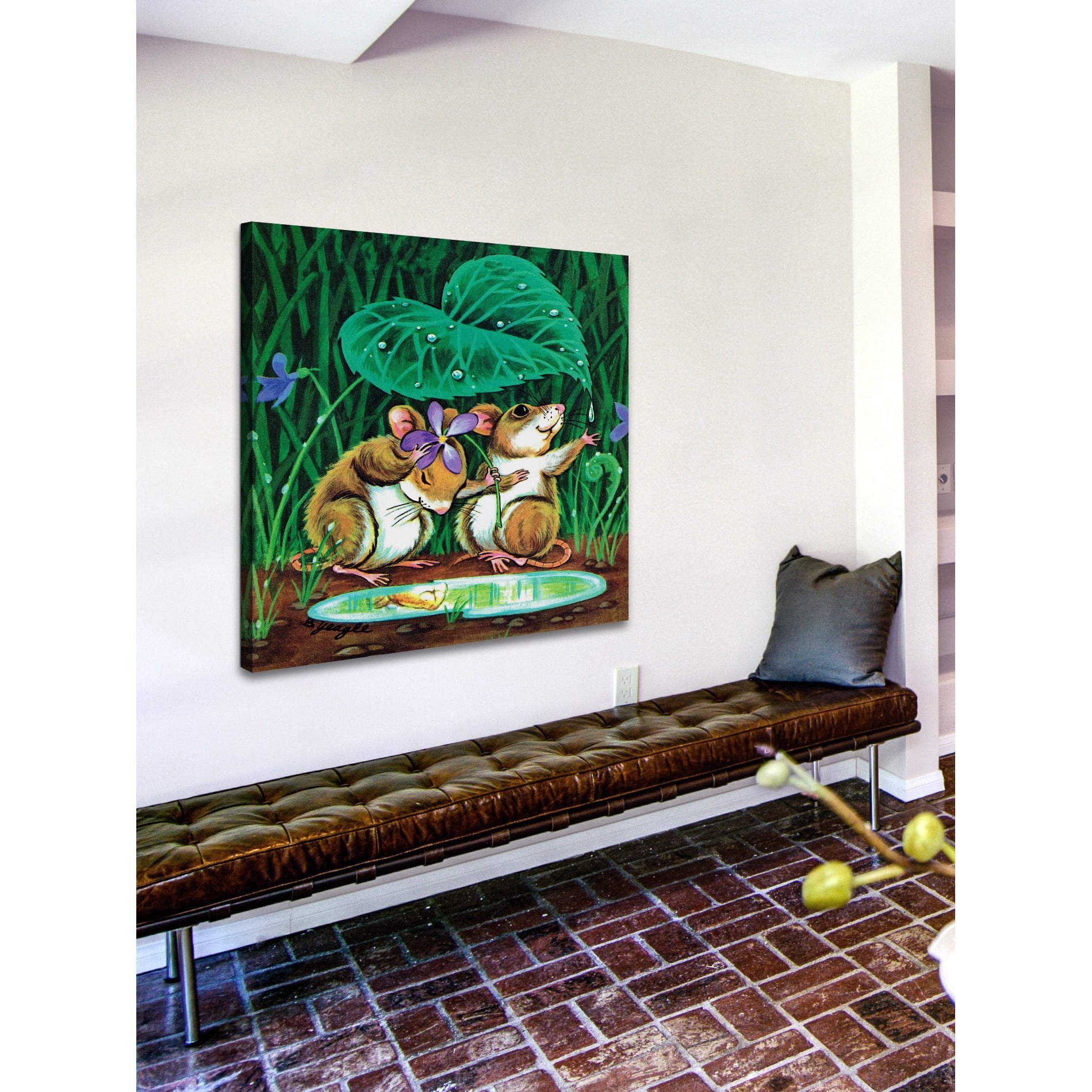 Marmont Hill "Sweet Mouses" by Curtis Painting Print on Canvas