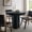 Black, variant on Caspian 40" Round Concrete Dining Table in White