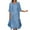 C : Light Blue, variant on Women Casual Lace Round Neck Sleeveles Dress Solid Chiffon Two-Piece Set 2 Piece Set Beach Sundress