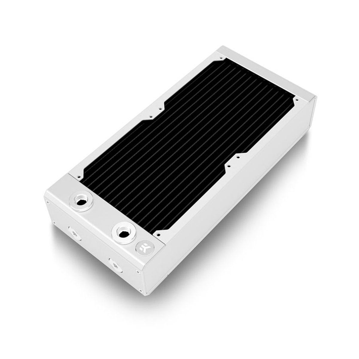 EK-Quantum Surface X240M Dual Radiator - White, For Custom Water Cooling PC Builds