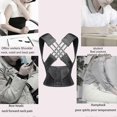thumbnail image 4 of Adjustable Back Posture Belt Office Home Gym Unisex - Back Straightener Posture Corrector, Shoulder Brace Posture, Scoliosis Lower Back Brace, 4 of 4