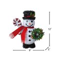 thumbnail image 3 of Christmas tinsel snowman table top, 3 of 6